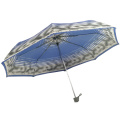 promotional 3 folding wind breaker custom metal stand umbrella